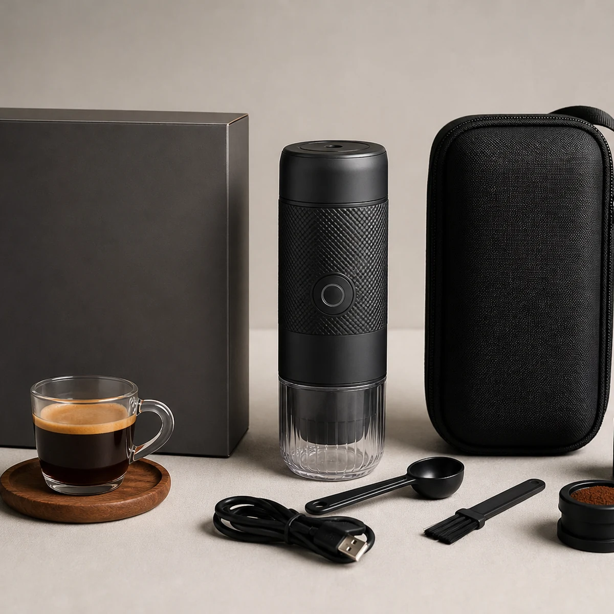 portable coffee gear Mino Traveler Gift Set